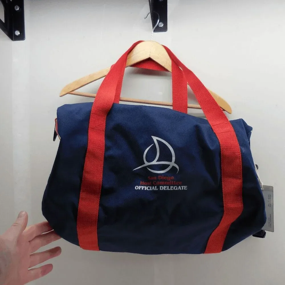 1996 Republican National Convention Delegate Duffle‎ Bag San Diego W/Luggage Tag